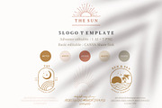 Sun bohemian logo tempplate 2#, a Branding & Logo Template by Piixypeach (Thumbnail 2 of 7)