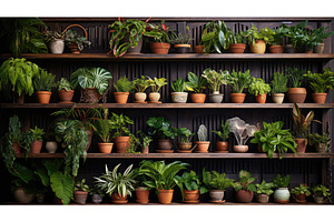 foliage potted plant overhead ai, a Nature Photo by pikepicture