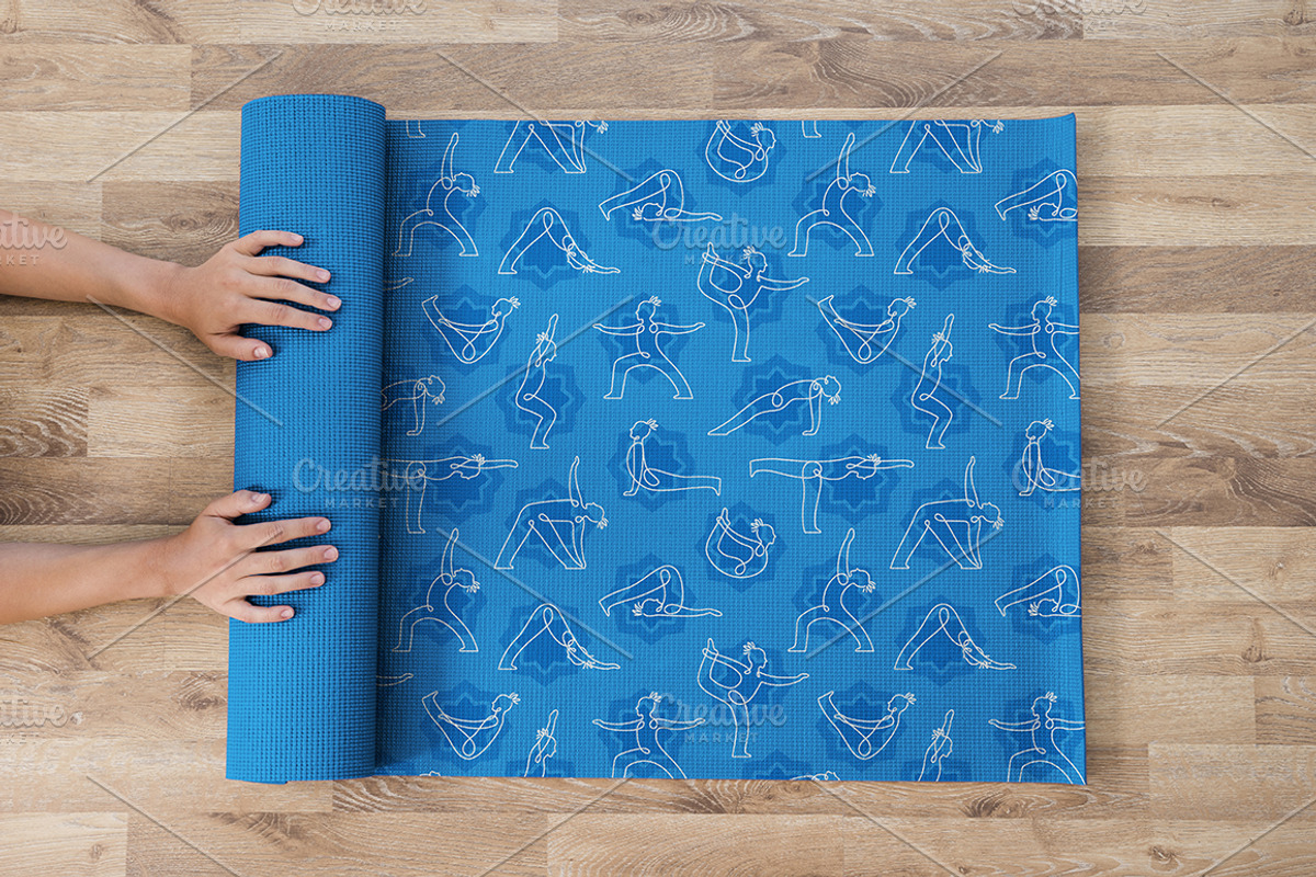 Yoga Poses Linear Hand Drawn Set, a Healthcare Illustration by tetiana.svirska (Photo 9 of 10)