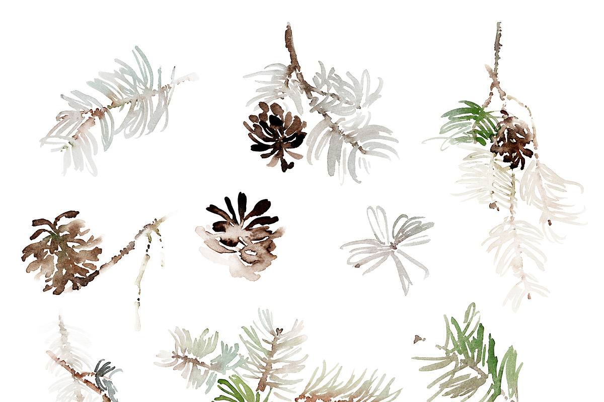 Winter Landscape Watercolour Creator, a Card Template by Karma (Photo 10 of 15)