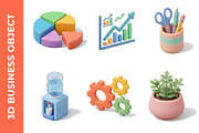 3D business and office objects, an Object 3D Model by nandinigraphics (Thumbnail 2 of 3)