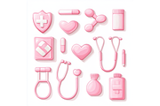 Prompt Pink Medical Clipart, an Animal Illustration by Creative design (Thumbnail 5 of 7)