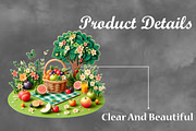 Watercolor Picnic Basket Sublimation, a Seasonal Illustration by Craft Nest (Thumbnail 3 of 5)
