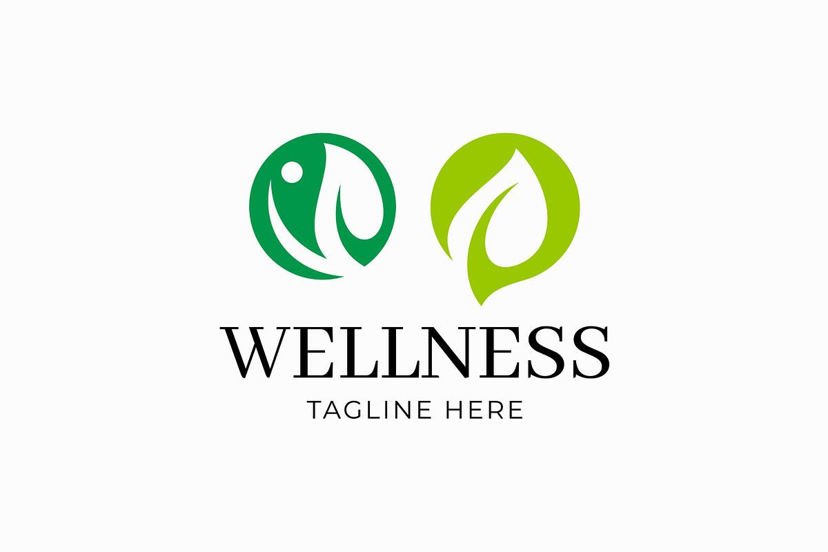 Green Leaf Wellness Logo Healthy, a Branding & Logo Template by Signatoro (Photo 1 of 3)