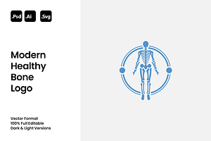 Modern Healthy Bone Logo, a Branding & Logo Template by Luxury Logos