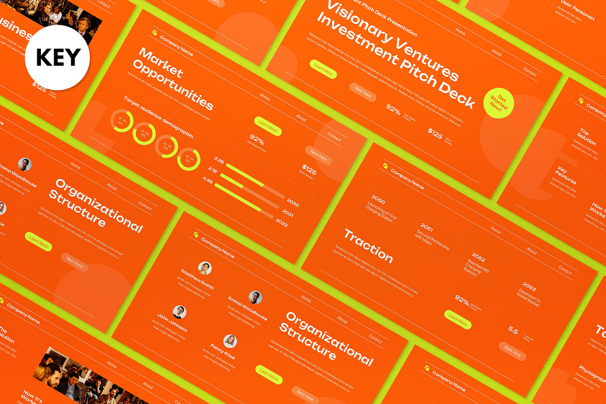Orange Business Investment Keynote, a Presentation Template by graphicook (Photo 1 of 8)