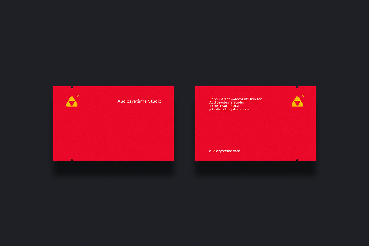 Audiosystème business card template, a Business Card Template by Srg® (Photo 1 of 4)