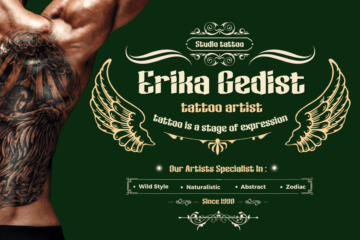 KINURE Blackletter Font, a Blackletter Font by twinstd (Photo 8 of 13)
