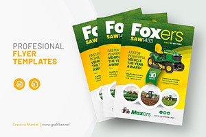 Garden Mower Flyer Templates