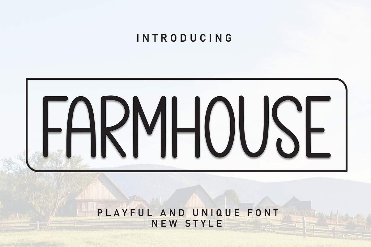 Farmhouse | Script Font, a Script Font by Scratchones (Photo 1 of 8)