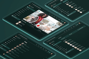 Black Virtual Meeting Calls App, an App Template by nagaredesignstudio