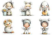 Easter Clipart Violet Easter, an Illustration by Sublimation Artist (Thumbnail 4 of 7)