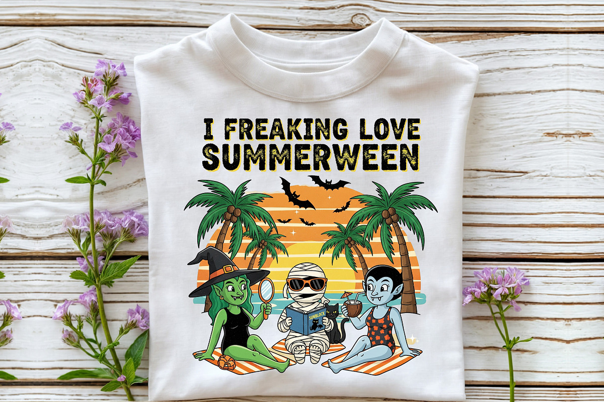 I Freaking Love Summerween PNG, an Illustration by DreamCafeArt (Photo 5 of 7)