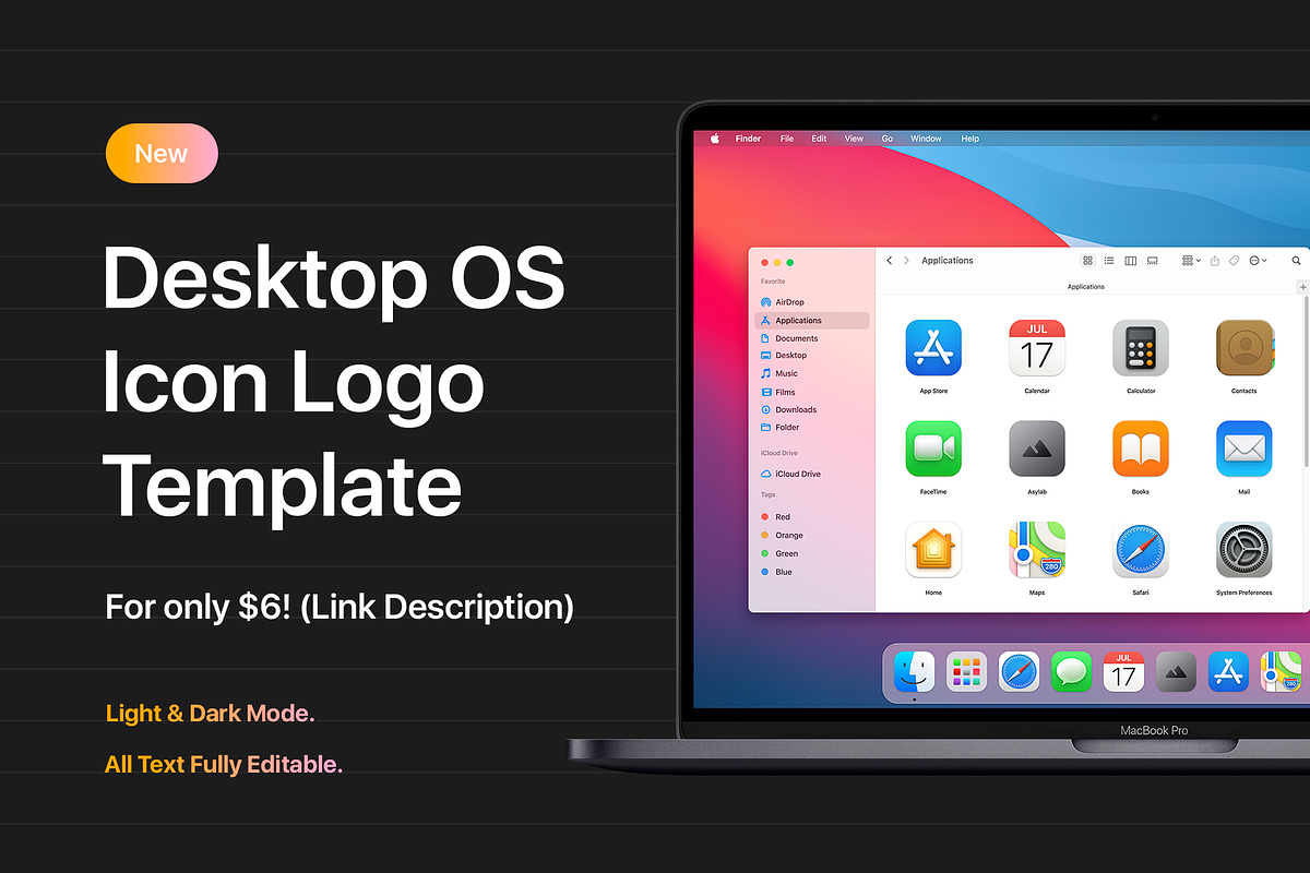 Desktop OS & MobiIe Icon Template