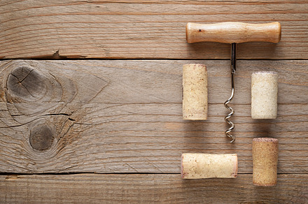 Corkscrew, cork and wine stains preview 6
