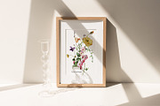 Field Flowers Watercolour Clipart, a Decorative Illustration by whiteheartdesign (Thumbnail 8 of 20)