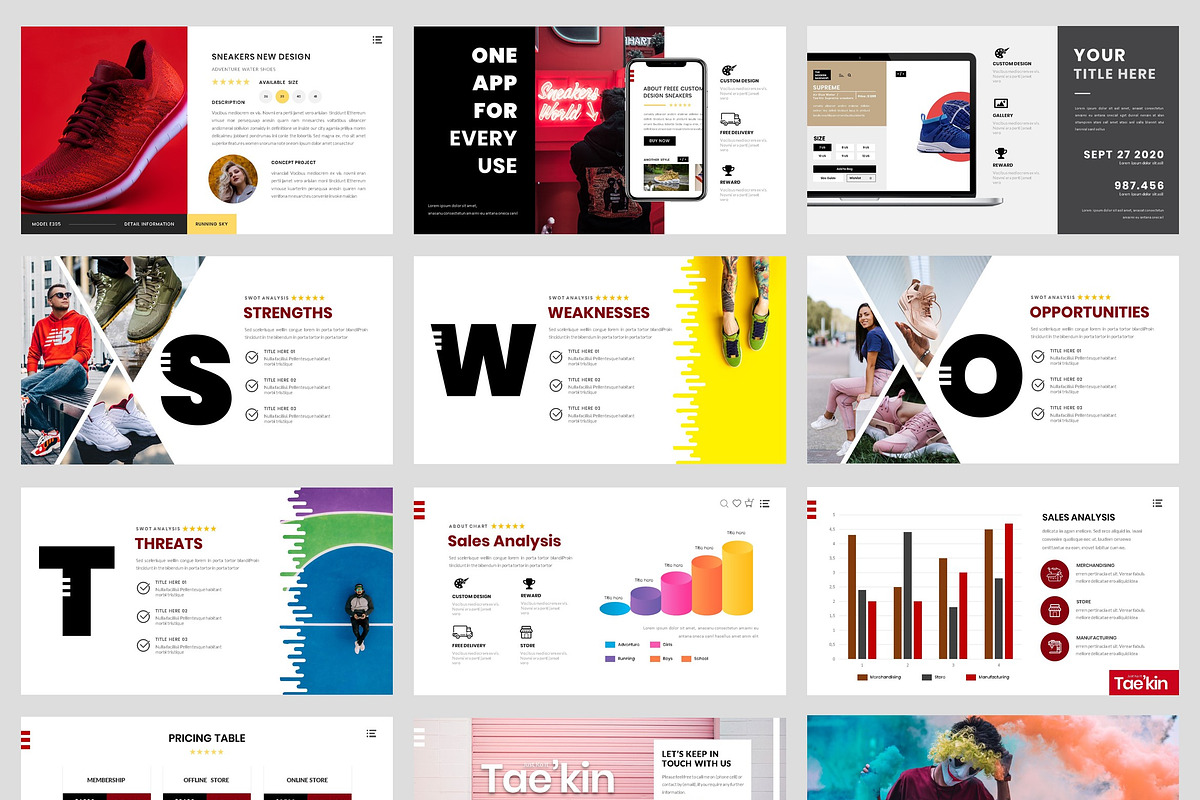 Shoe - Sneakers PowerPoint Template, a Presentation Template by Art StoreID
