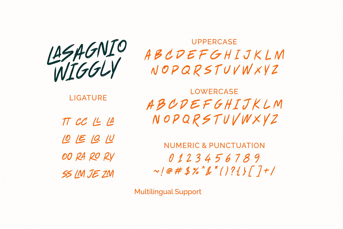 Lasagnio Wiggly - Natural Fun, a Handwritten Font by ErgibiStudio (Photo 10 of 10)
