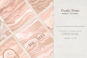 Dusty Rose Marble Backgrounds