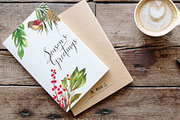 Winter Berry Watercolor Illustration, a Seasonal Illustration by Fire Spark Studio (Thumbnail 7 of 7)