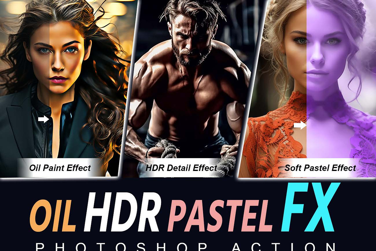 Oil HDR Pastel FX Photoshop Action, an Action Add-On by Studio Retouch (Photo 1 of 15)