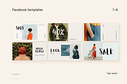 Minimal Facebook post templates, a Social Media Template by Wild Ones (Thumbnail 4 of 10)