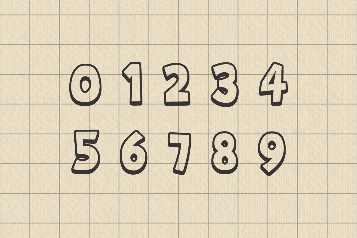 Super Blok outline cartoon font, a Blackletter Font by Fourteen Letter (Photo 6 of 7)