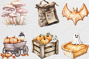 Soft Rustic Halloween Clipart, an Illustration by Black Bird Studio (Thumbnail 4 of 6)