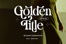 Golden Title - Elegant Vintage Serif