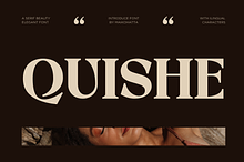 Quishe – Modern Elegant Serif