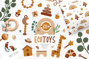 EcoToys & Eucalyptus Vector Clipart, an Animal Illustration by Brandianna (Thumbnail 1 of 10)