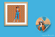 ORANGE & BLUE : COMPLETE COLLECTION, a Person Illustration by Une Affaire de Filles (Thumbnail 4 of 10)