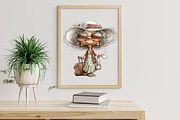 Funny Walking Grandma Clipart, an Illustration by Libby Wishes (Thumbnail 4 of 7)
