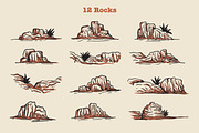 Western Desert Hand Drawn Elements, an Object Illustration by Artolabs (Thumbnail 5 of 9)