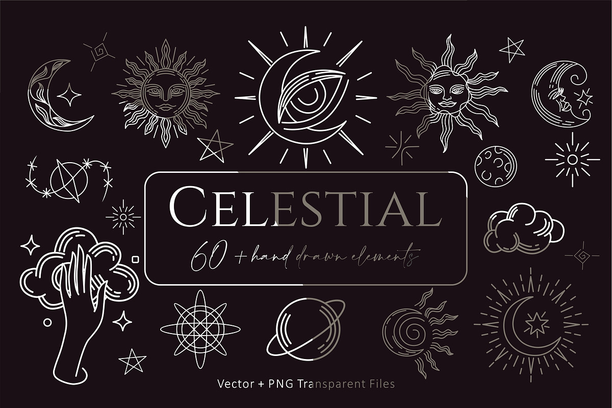Magic Celestial Logo Collection, a Templates & Theme by Metrolinevision (Photo 1 of 9)