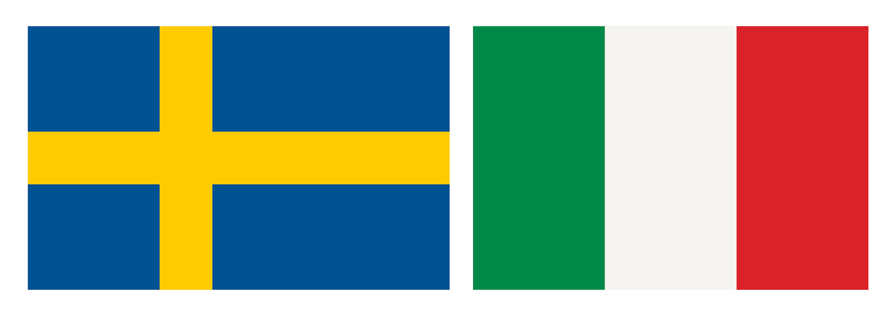 Swedish and Italian Flag, a Photo by WorldPhotos