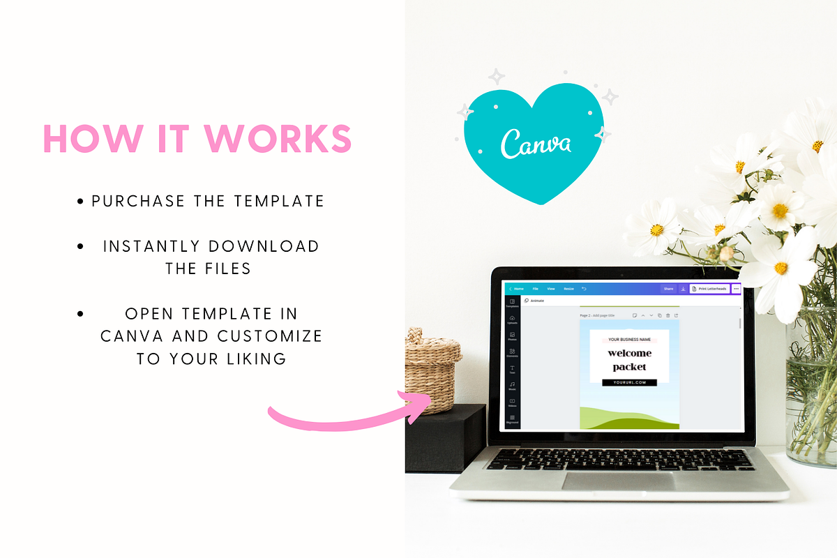 Client Welcome Packet Canva Template, a Presentation Template by The Template Lounge (Photo 7 of 7)