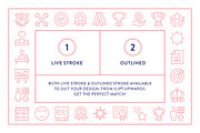 Achievement Icons, an Outline Icon by Made by Made (Thumbnail 4 of 7)