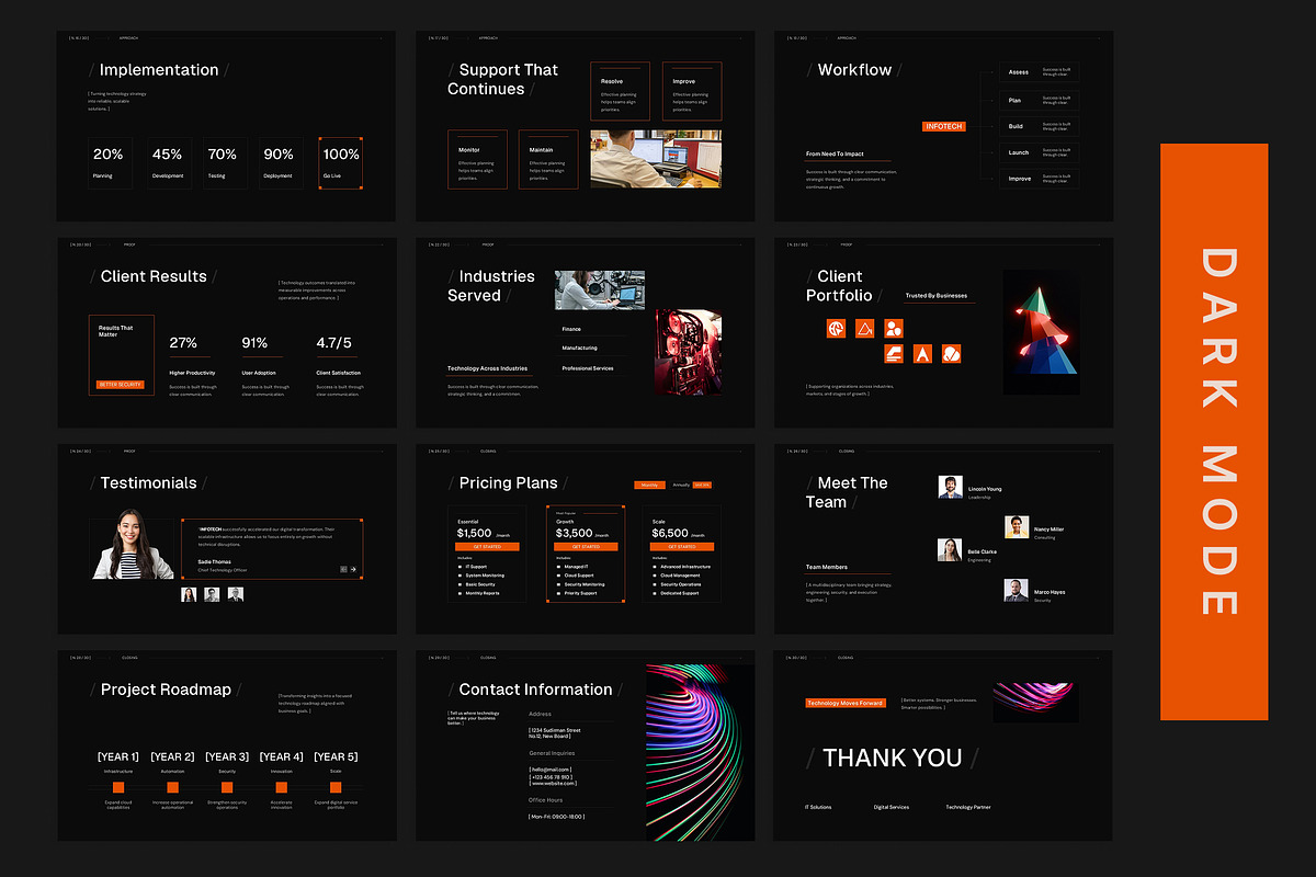 IT Solutions Google Slides, a Presentation Template by New Coral Design (Photo 6 of 10)
