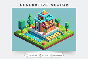A vibrant isometric vector showcases, a Graphic by SouravDesign