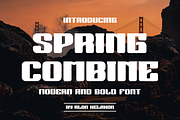 Spring Combine, a Sans Serif Font by alon kelakon (Thumbnail 1 of 6)
