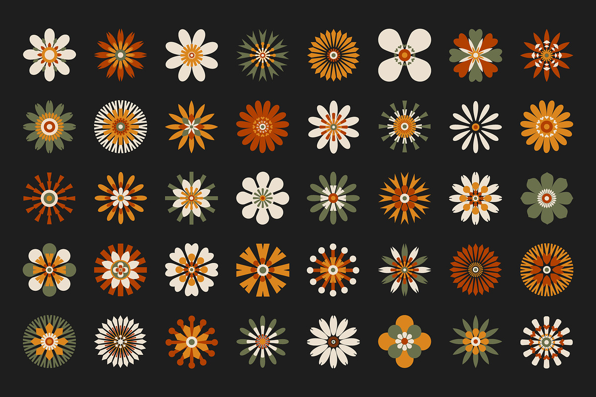 200 Flower Shapes, an Object Graphic by ArinStudio (Photo 7 of 10)