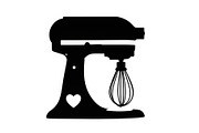 Kitchen Stand Mixer Silhouette Bundl, an Illustration by Gaye Art (Thumbnail 14 of 31)