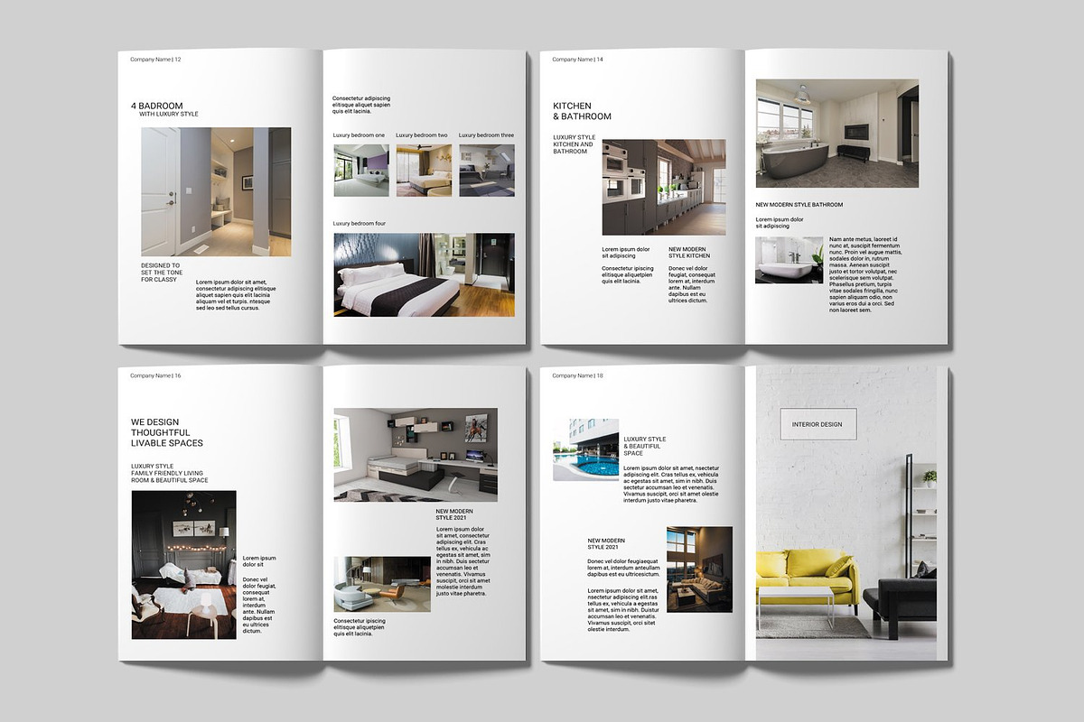 Minimal Real Estate Brochure, a Brochure Template by retrographix (Photo 2 of 4)