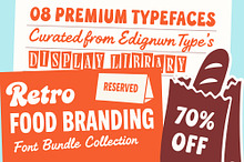 Retro Food Branding - Font Bundle