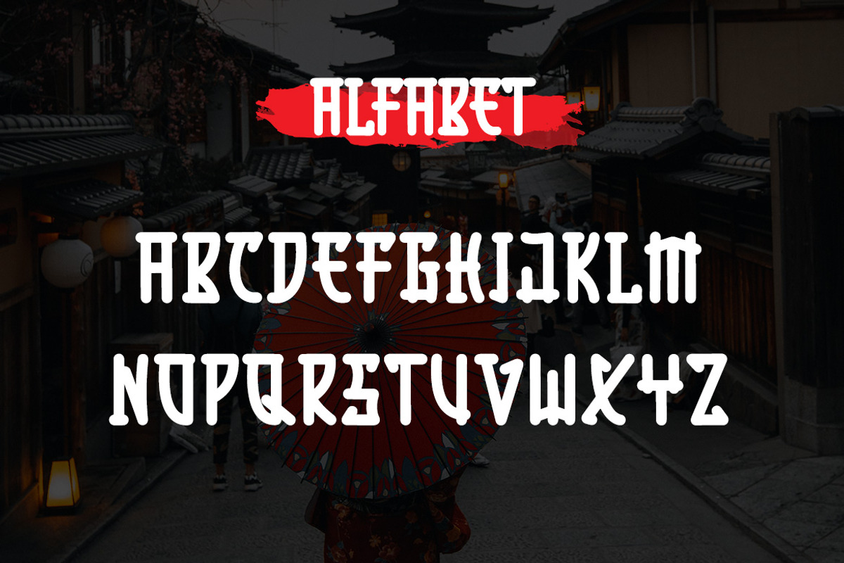 BYAKUGAN - Japanese Style Font, a Serif Font by ENATIVE (Photo 2 of 6)