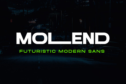 Molend - Futuristic Sans, a Sans Serif Font by Arterfak Project