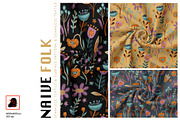 Naive Folk – Seamless Patterns, a Pattern Graphic by Alona Savchuk (Thumbnail 1 of 10)
