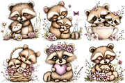 Whimsical Mother's Day Raccoon Clipa, an Illustration by DreamPrint404 (Thumbnail 4 of 6)