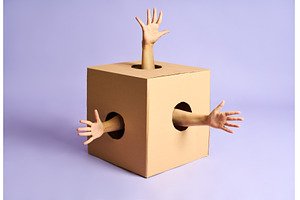 Multiple human arms reaching out of, an Abstract Photo by Gladkov photography